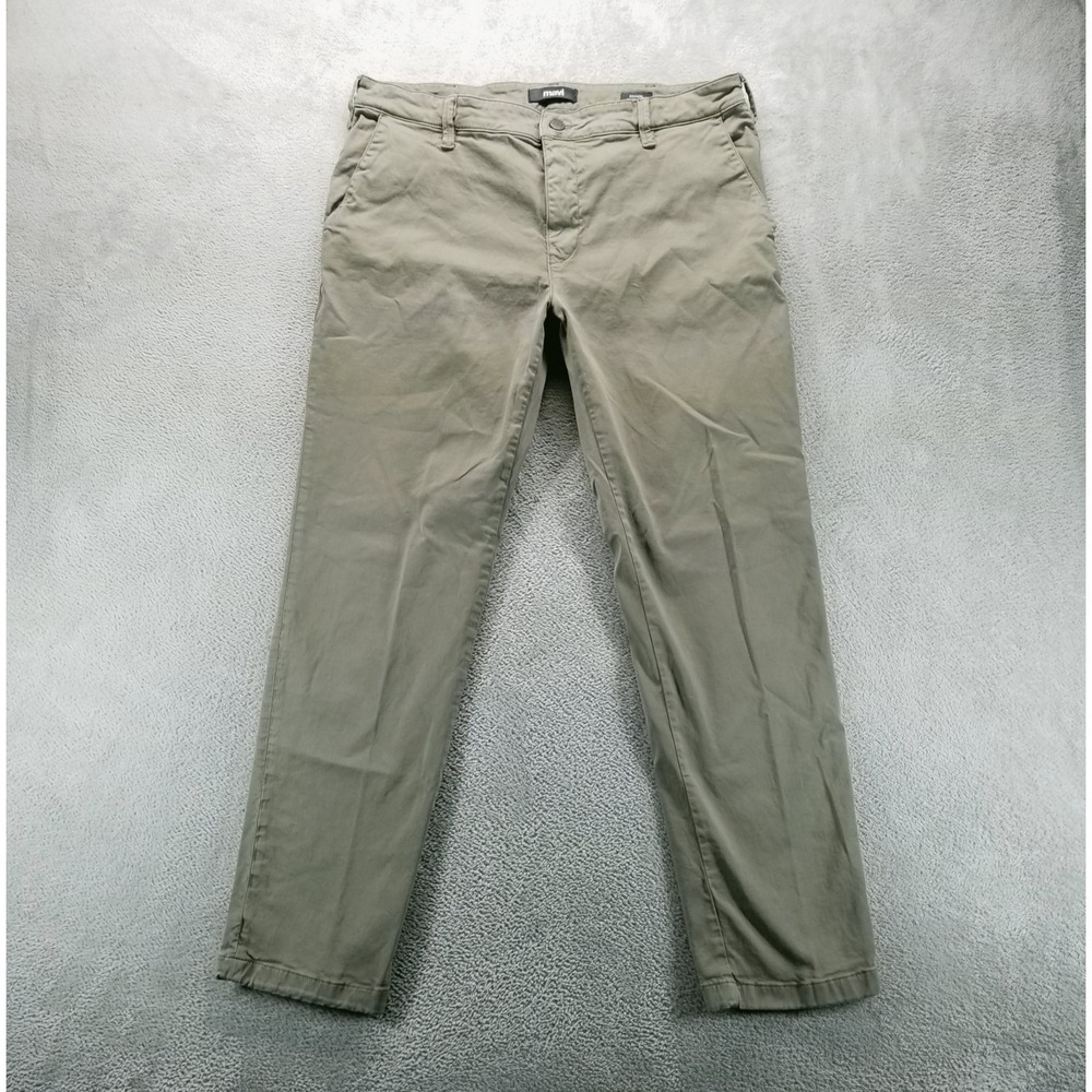 Mavi‎ Pants Mens 38x32 Brown Edward Slim Straight Stretch Mid Rise Office